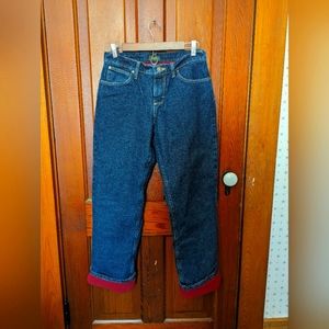 Cabela's fleece lined jeans
